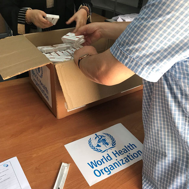 World Health Organization supported Libya Ministry of health with antiviral medication, measles and Rubella reagents kits