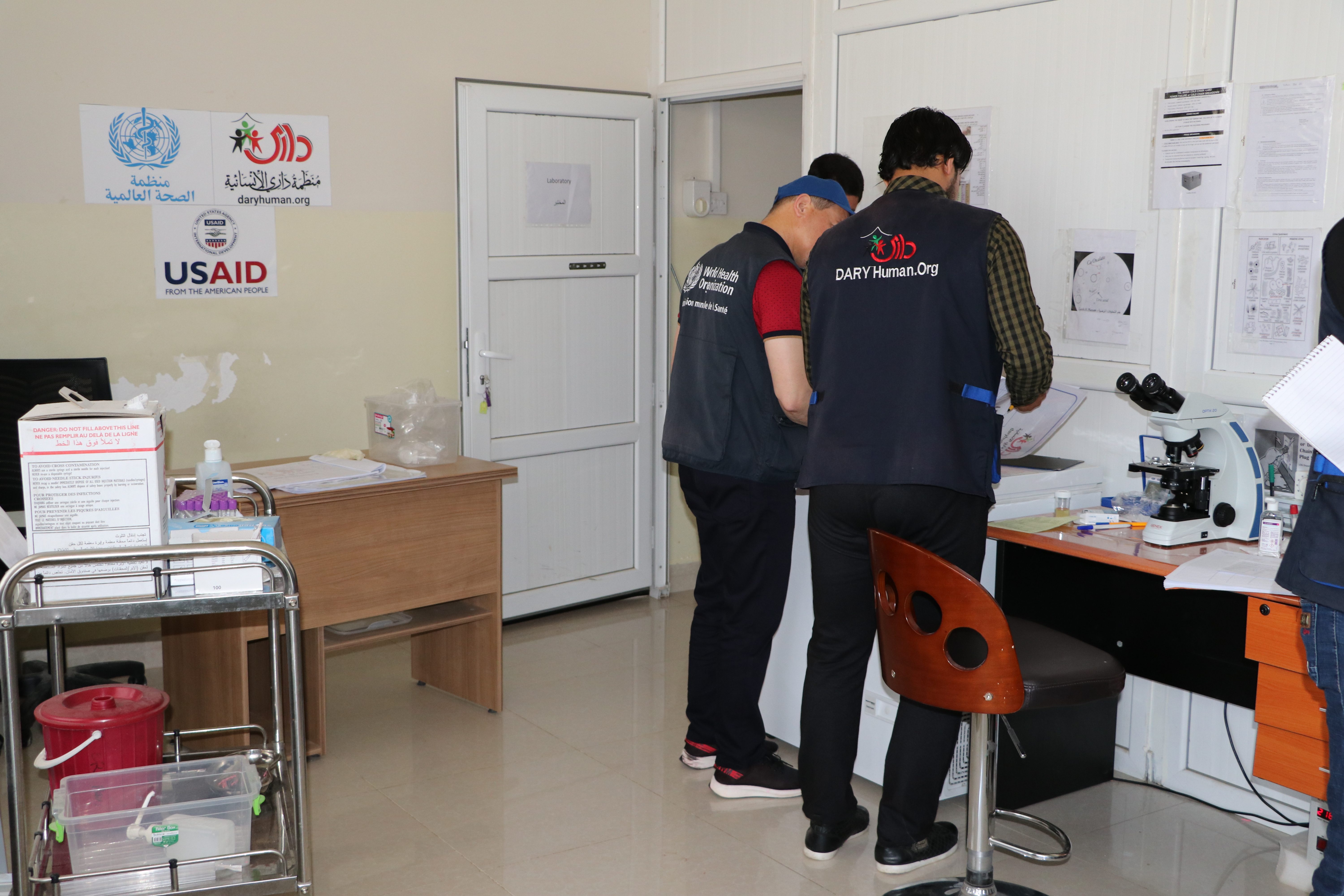WHO team conducts monitoring and evaluation of services delivered at the primary health care facility in Tal Marak Centre