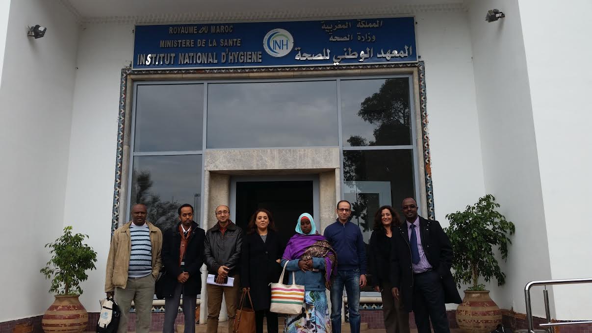 Délégation de la République de Djibouti en viste à l'Institut national d'Hygiène du Maroc