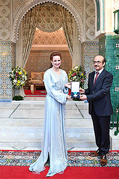 SAR la Princesse Lalla Salma reçoit la médaille d'or de l'OMS
