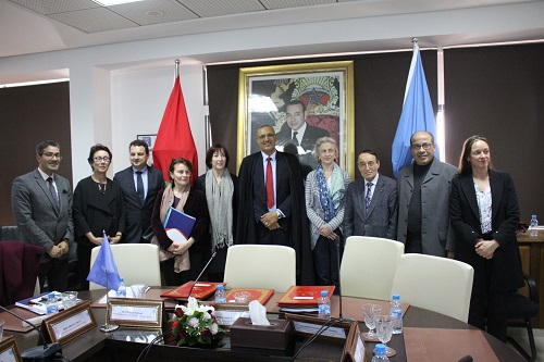 Réunion du comité de pilotage du Programme Conjoint ONDH et Système des Nations Unies au Maroc. ©ONDH