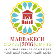 L'image nous montre le logo de la COP22