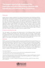 Image shows cover for The urgent need to fully implement the International Code of Marketing of Breast-milk Substitutes and relevant World Health Assembly resolutions. Image shows cover for The urgent need to fully implement the International Code of Marketing of Breast-milk Substitutes and relevant World Health Assembly resolutions.