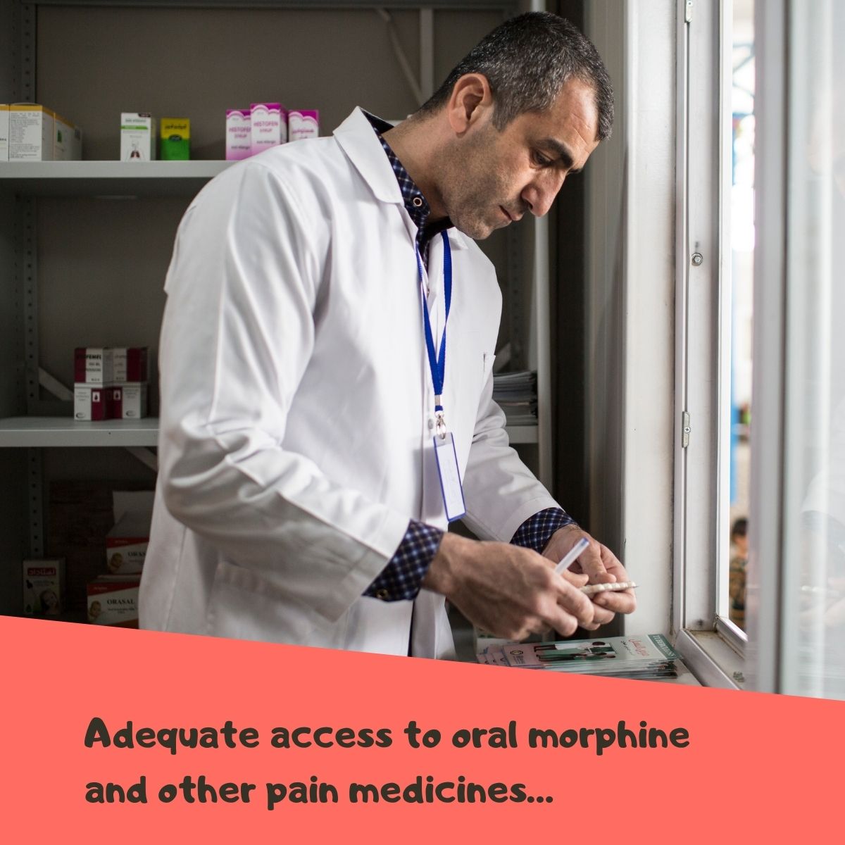 إتاحة إمكانية كافية للحصول على أدوية الألم لعلاج آلام السرطان