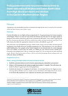 Image shows cover for Policy statement and recommended actions to lower national salt intake and death rates from high blood pressure and stroke in the Eastern Mediterranean Region.