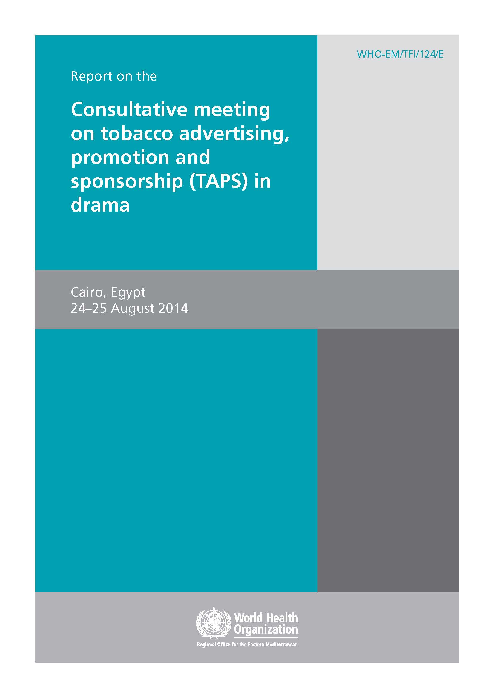 Summary report consultation on tobacco advertising in drama