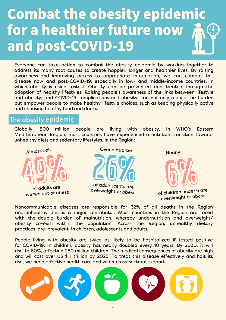 Flyer on combatting the obesity epidemic now and post-COVID-19