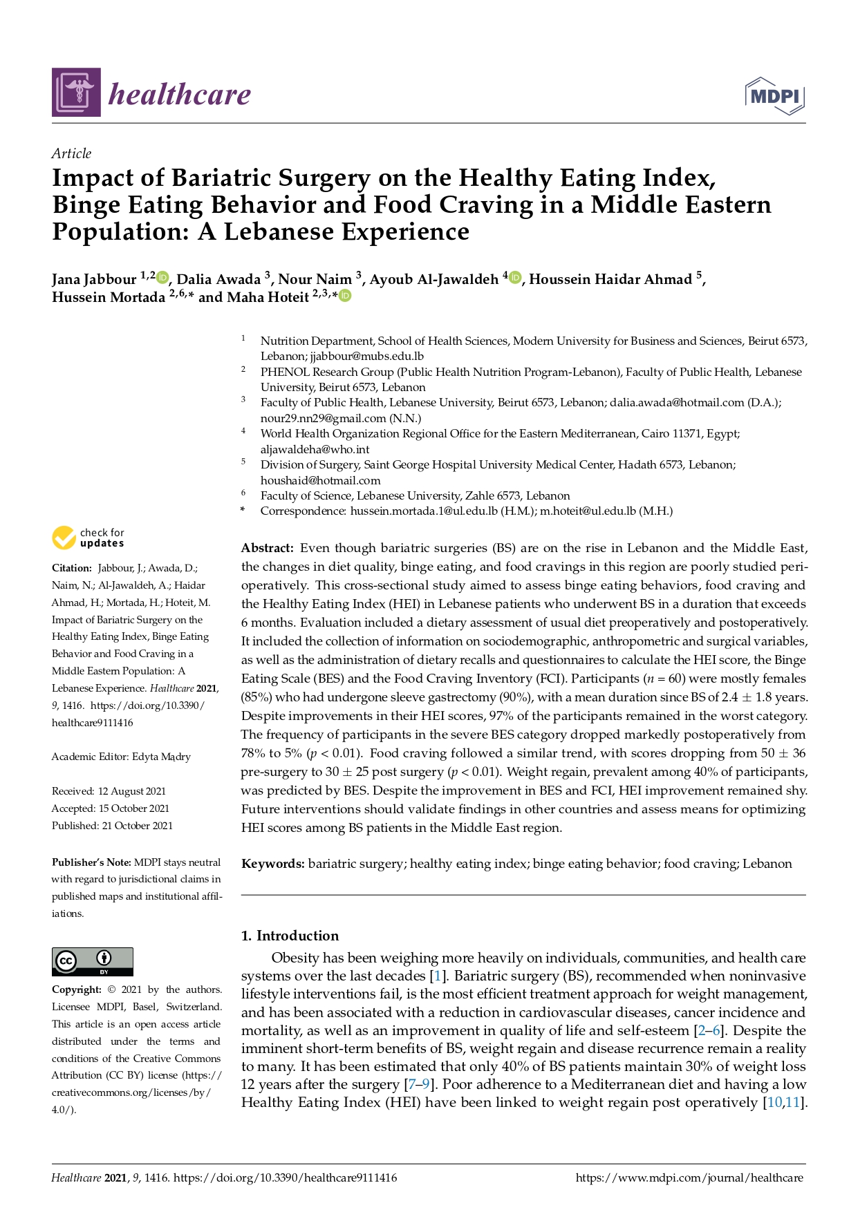 impact_of_bariatric_surgery_on_the_healthy_eating_index_binge_eating_behavior_and_food_craving_in_a_middle_eastern_population_a_lebanese_experience