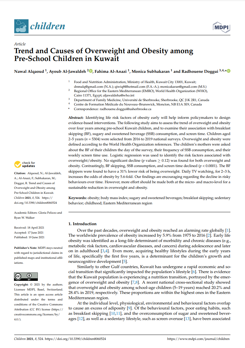 trend_and_causes_of_overweight_and_obesity_among_pre-school_children_in_kuwait