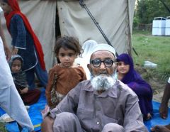 Some Pakistani families badly affected by the flood in 2010 lost their housing