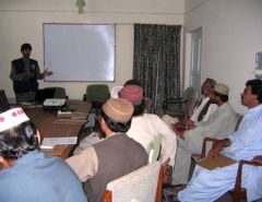 Participants at a training session