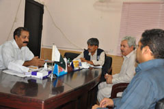 WHO DEWS team meet with governmental health department, Sanghar, Sindh
