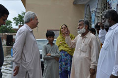 WHO DEWS team visits a civil hospital in Sanghar, Sindh