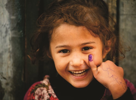 polio-finger-marking