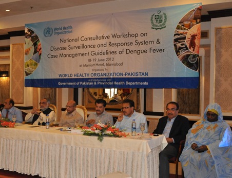 Participants of the workshop on disease surveillance and response and dengue case management guidelines