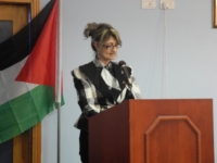 Dr Randa Abu Rabie at a joint Ministry of Health and WHO World Blood Donor Day ceremony_2012