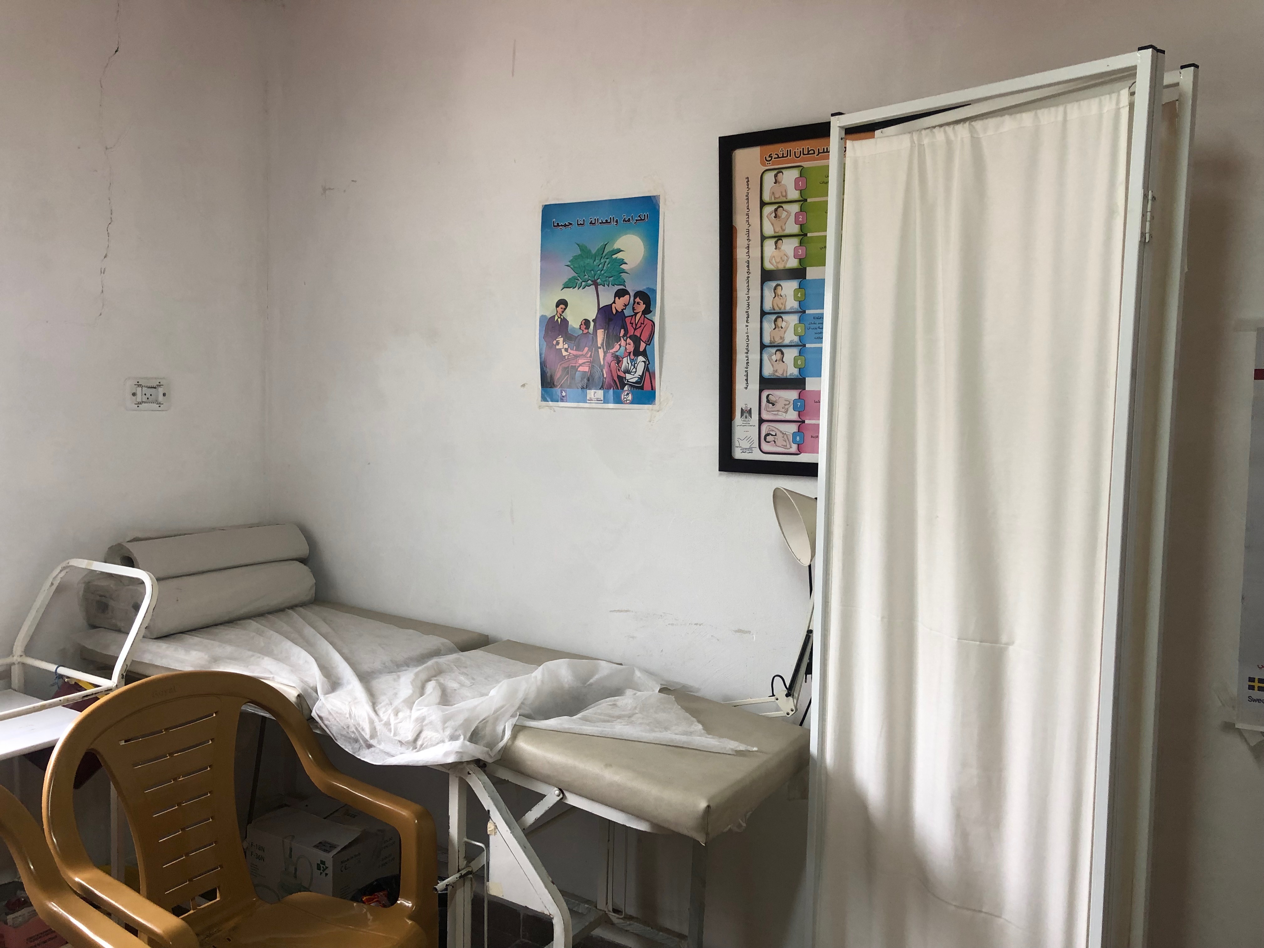 A room that used to serve as a patient consultation space for a mobile clinic providing primary healthcare services. Credit:WHO