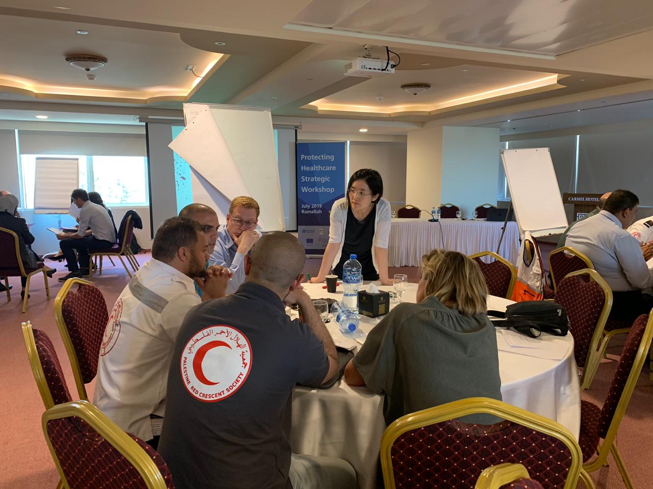Group discussion during the workshop in Ramallah. Photo credit: WHO