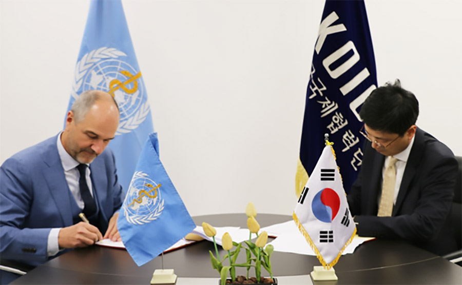 World Health Organization and the Korea International Cooperation Agency sign off on establishing two Public Rehabilitation Outpatient Centres and Capacity building