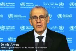 رسالة المدير الإقليمي لمنظمة الصحة العالمية بالفيديو