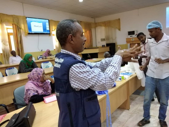 Training health workers to fight COVID-19 in Sudan