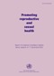 Image shows publications cover entitled: Promoting reproductive and sexual health 