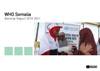 WHO Somalia Biennial Report WHO Somalia Biennial Report