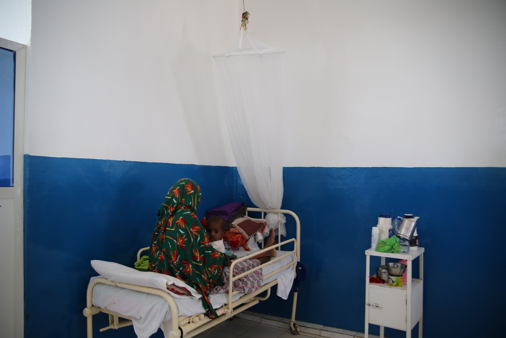mother-child-in-hospital-with-mosquito-net-to-_protect-them