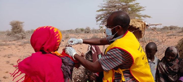 WHO supports nationwide integrated immunization campaign in the midst of drought: 2.61 million children vaccinated against measles and polio