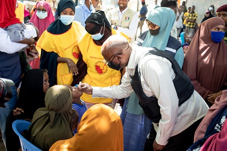 Ending polio in Somalia: children vaccinated in national immunization day