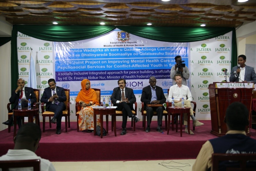 Somalia implements ground-breaking project aimed at improving psychosocial support and mental health care for young people affected by conflict through a socially-inclusive integrated approach for peace-building
