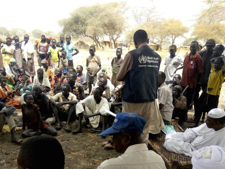WHO staff in South Darfur fight AWD with the help of local communities (Photo: Afeef Mohamed Ali/WHO Sudan).