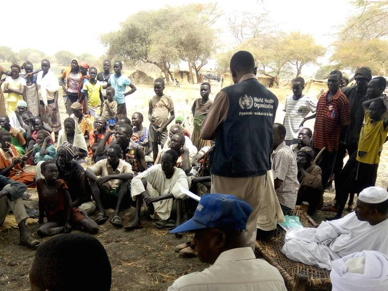 Yellow fever patients being treated in one of the isolation wards in South Darfur.