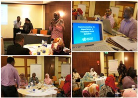 Media workshop to mobilized voluntary blood donors in Sudan was conducted on 18 June 2012.
