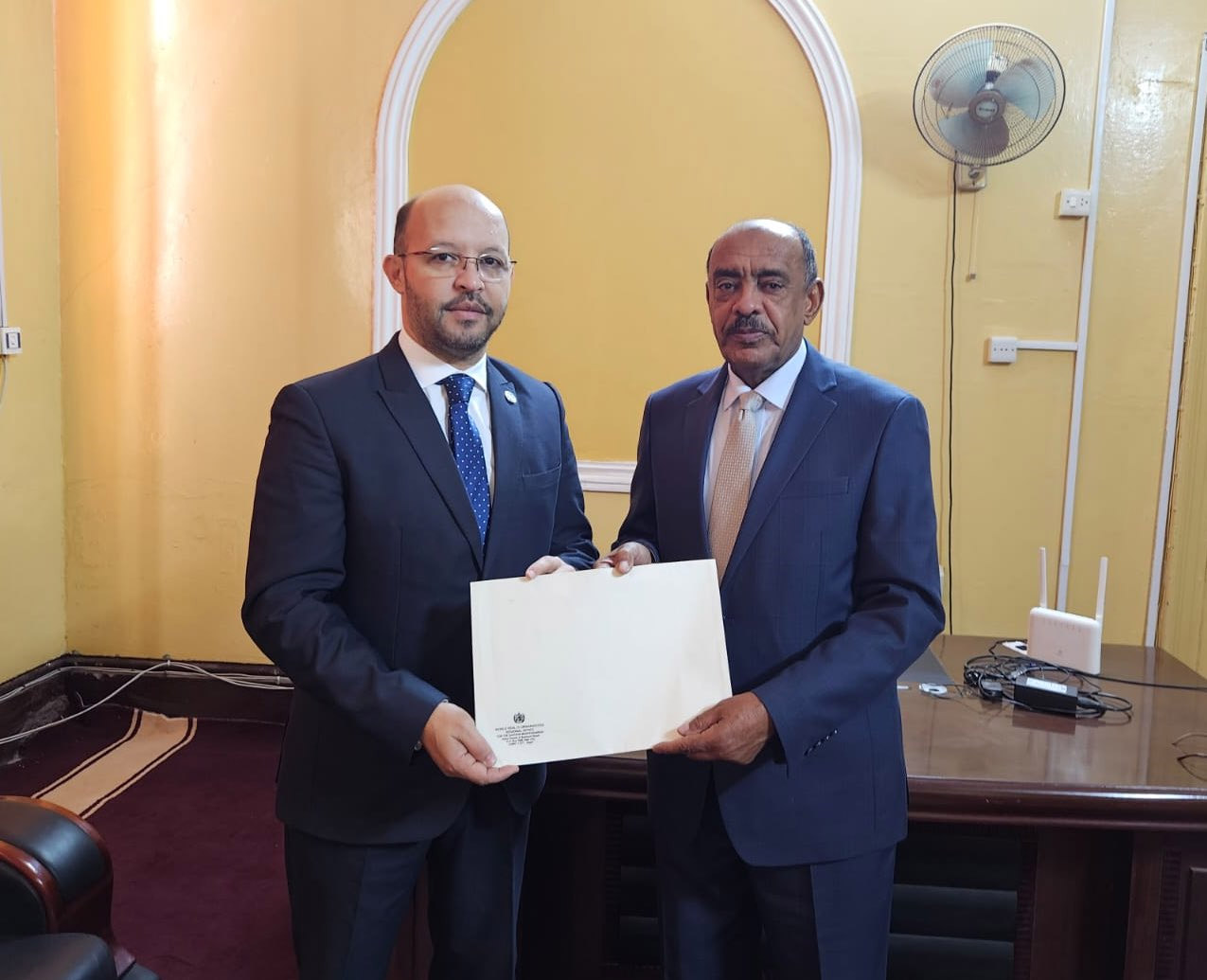 New WHO Representative and Head of Mission in Sudan presents his credentials to Government of Sudan