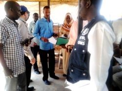 Measles vaccination team in the field, North Darfur State, Sudan, on 27 July 2015. Photo: ©WHO 