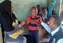 WHO and The Federal Ministry of Health launch measles vaccination campaign in Sudan 