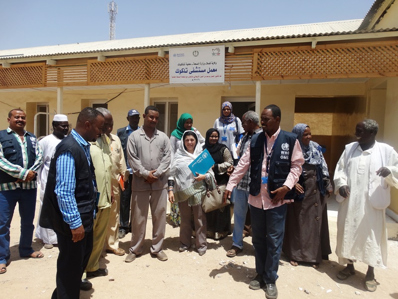 Wafeeg (third from right) during a supervision mission (Photo: Wafeeg Babiker Abu Elnoor/WHO).