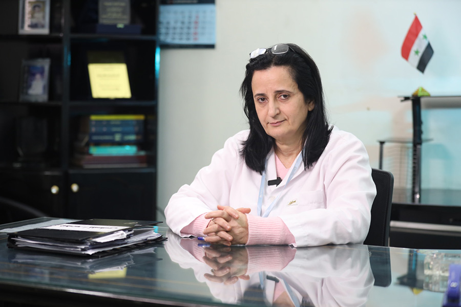 Dr Siham Makhoul, Director of the National Hospital of Latakia, Syria. Photo credit: WHO Syria