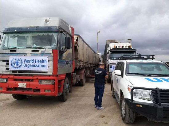 WHO delivers health supplies by road to northeast Syria