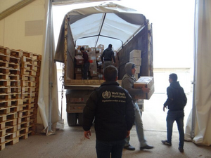Shipment of emergency medical supplies to Syria