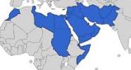 Carte des pays de la Région OMS de la Méditerranée orientale
