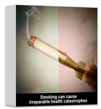 Smoking can cause irreparable health catastrophes