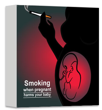 Smoking when pregnant harms your baby