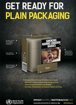 World No Tobacco Day 2016 - Get ready for plain packaging