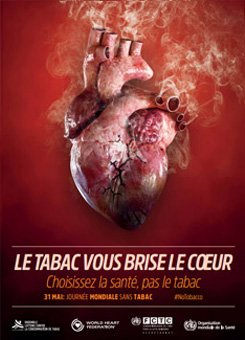 Journée mondiale sans tabac 2018 - Le tabac vous brise le cœur