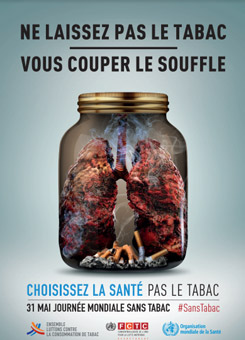  Journée mondiale sans tabac 2019 - Tabagisme et santé pulmonaire