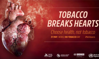 World No Tobacco Day, 31 May World No Tobacco Day, 31 May