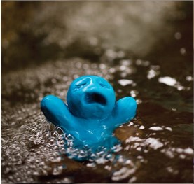 plasticine doll drowning