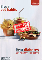 English World Health Day 2016 poster: Beat diabetes